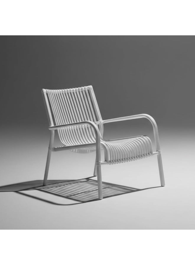 Marcolo Modern 3-Piece Outdoor Bistro Set – All-Weather White Patio Furniture with Ergonomic Armchairs and Side Table, Stylish Balcony & Garden Conversation Set - Image 3